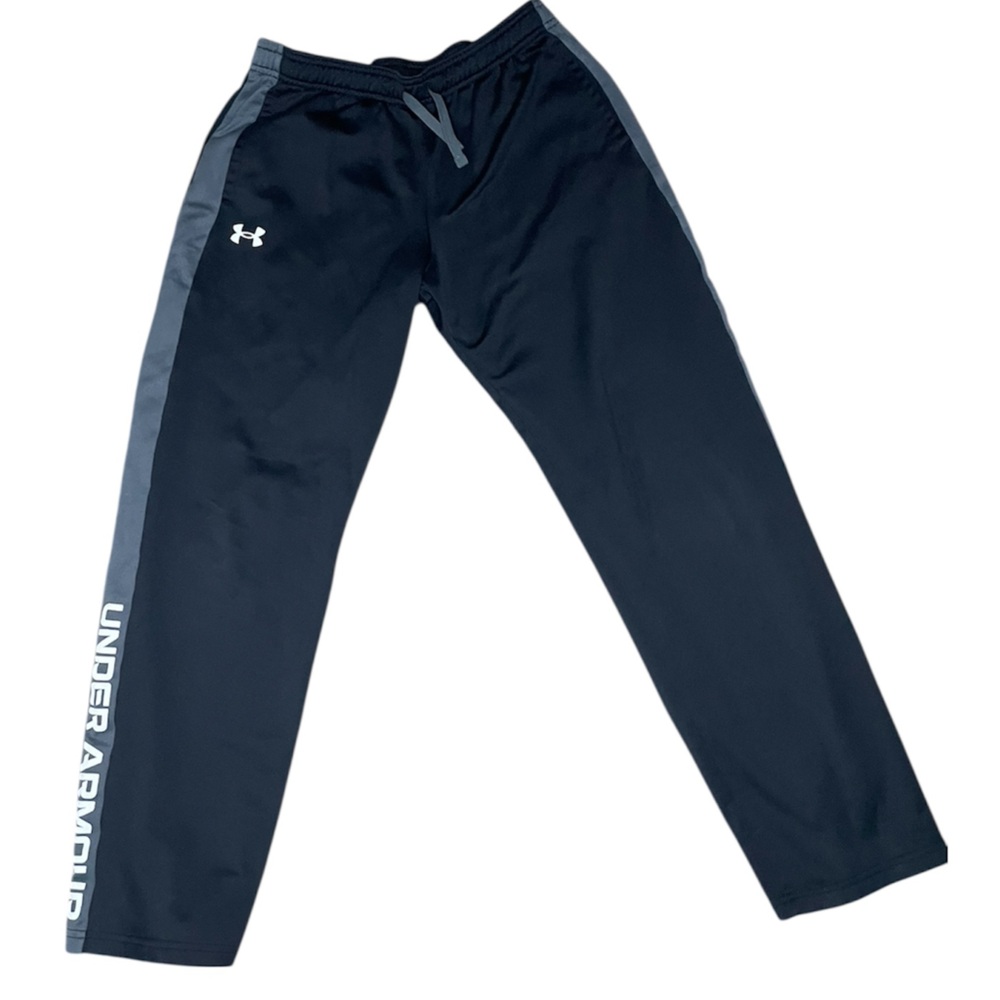 Under Armour Black with Gray Brawler Pants-Youth XL